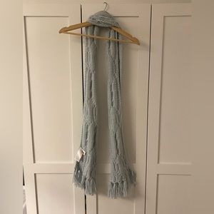NWT Joe Fresh Light Blue Women’s Knitted Scarf Winter, Fall, comfy, classic
